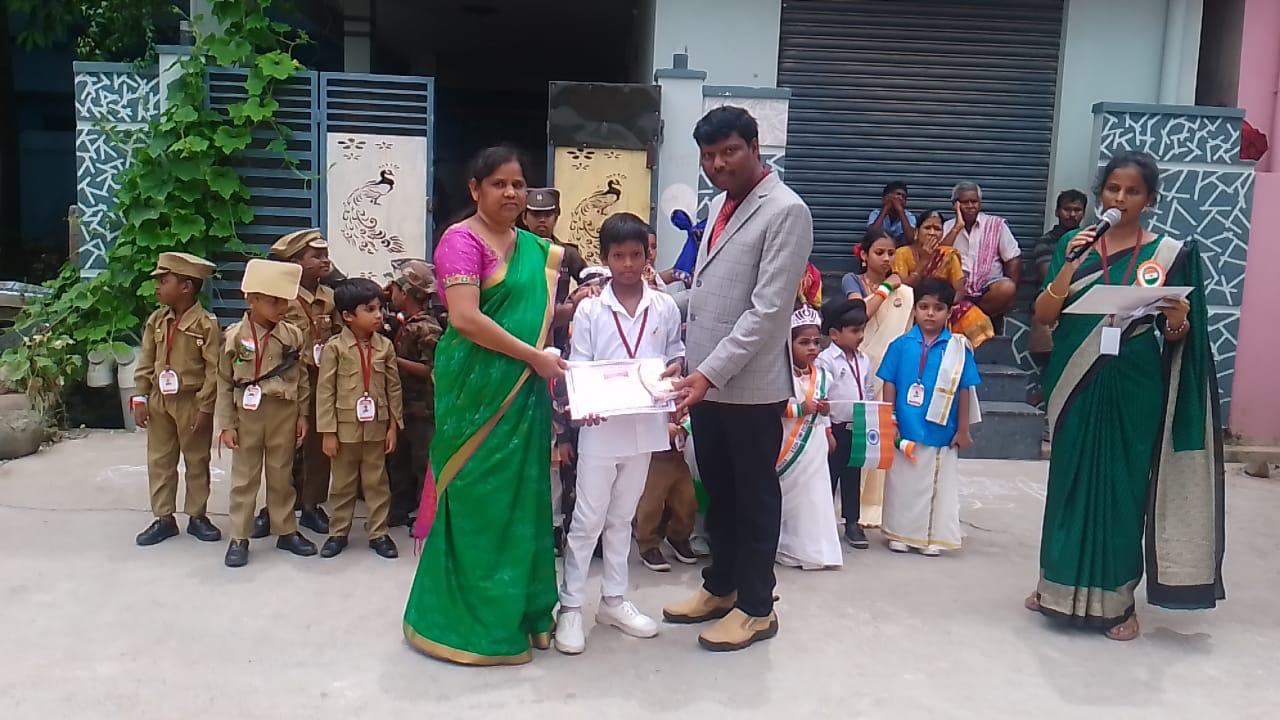 Student Receiving Award